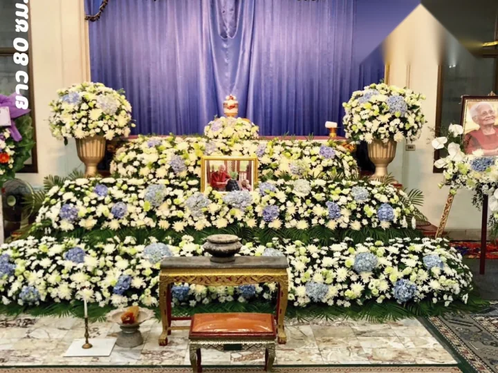 แจ้งชื่อวัดและเวลาพิธีก่อนสั่งจัดดอกไม้งานศพ Funeral Decor