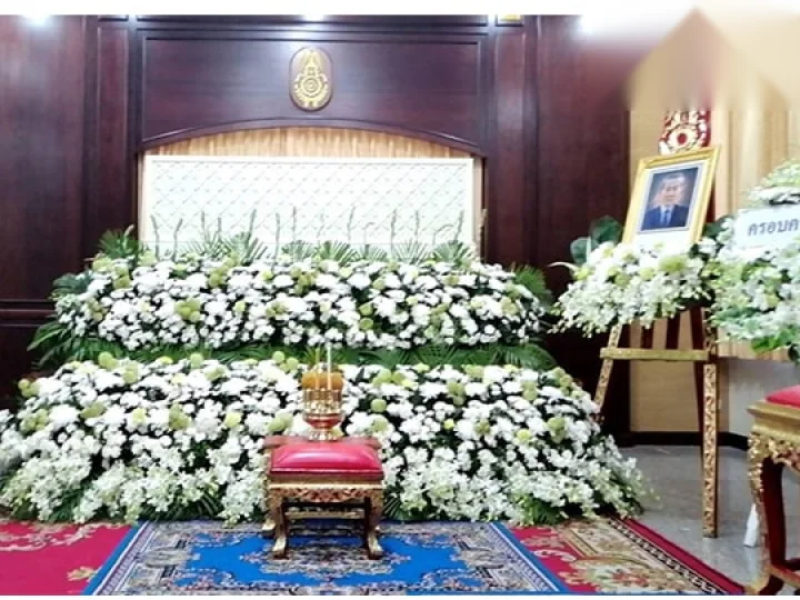 ผลงานจัดดอกไม้งานศพ งานศพจริง Funeral Decor