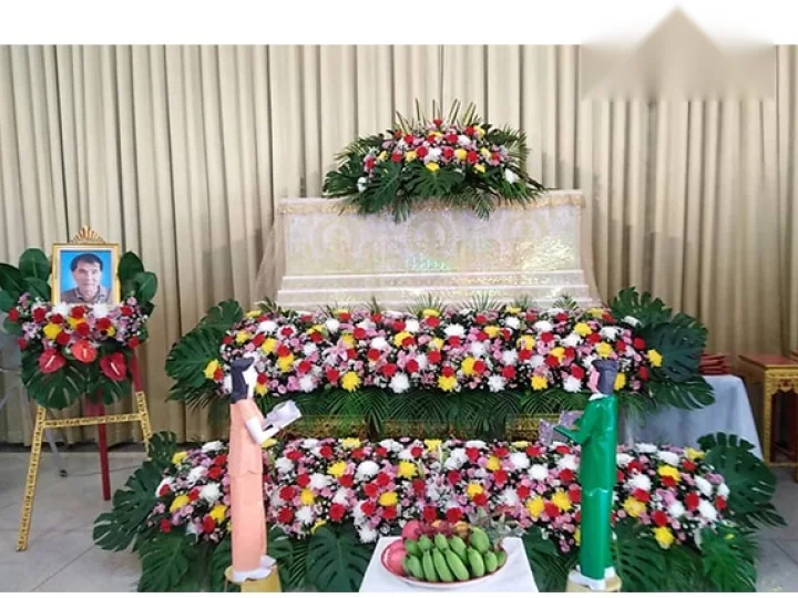ผลงานจัดตกแต่งศาลาวัด จริง Funeral Decor