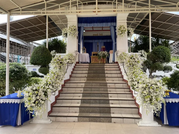 ผลงานจัดดอกไม้งานศพ งานศพจริง Funeral Decor