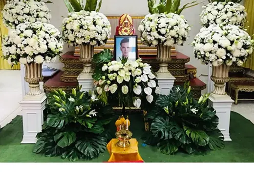 ช่องทางชำระเงินจัดดอกไม้หน้าโลง โอนธนาคาร พร้อมเพย์ สแกน QR Funeral Decor