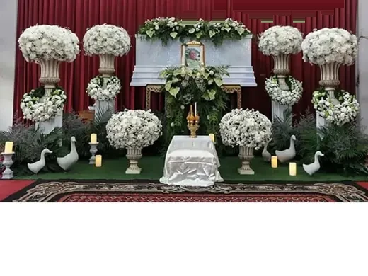แพ็กเกจตกแต่งศาลา พรีเมียม ราคา 29,900 บาท Funeral Decor