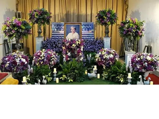 แพ็กเกจตกแต่งศาลา มาตรฐาน ราคา 19,900 บาท Funeral Decor