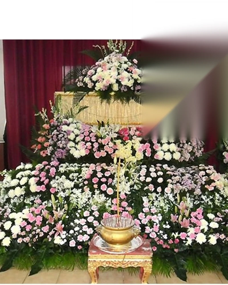 ดอกไม้หน้าศพ ชุดขวัญเรือน อาลัยรัก จัดดอกไม้งานศพ กรุงเทพ